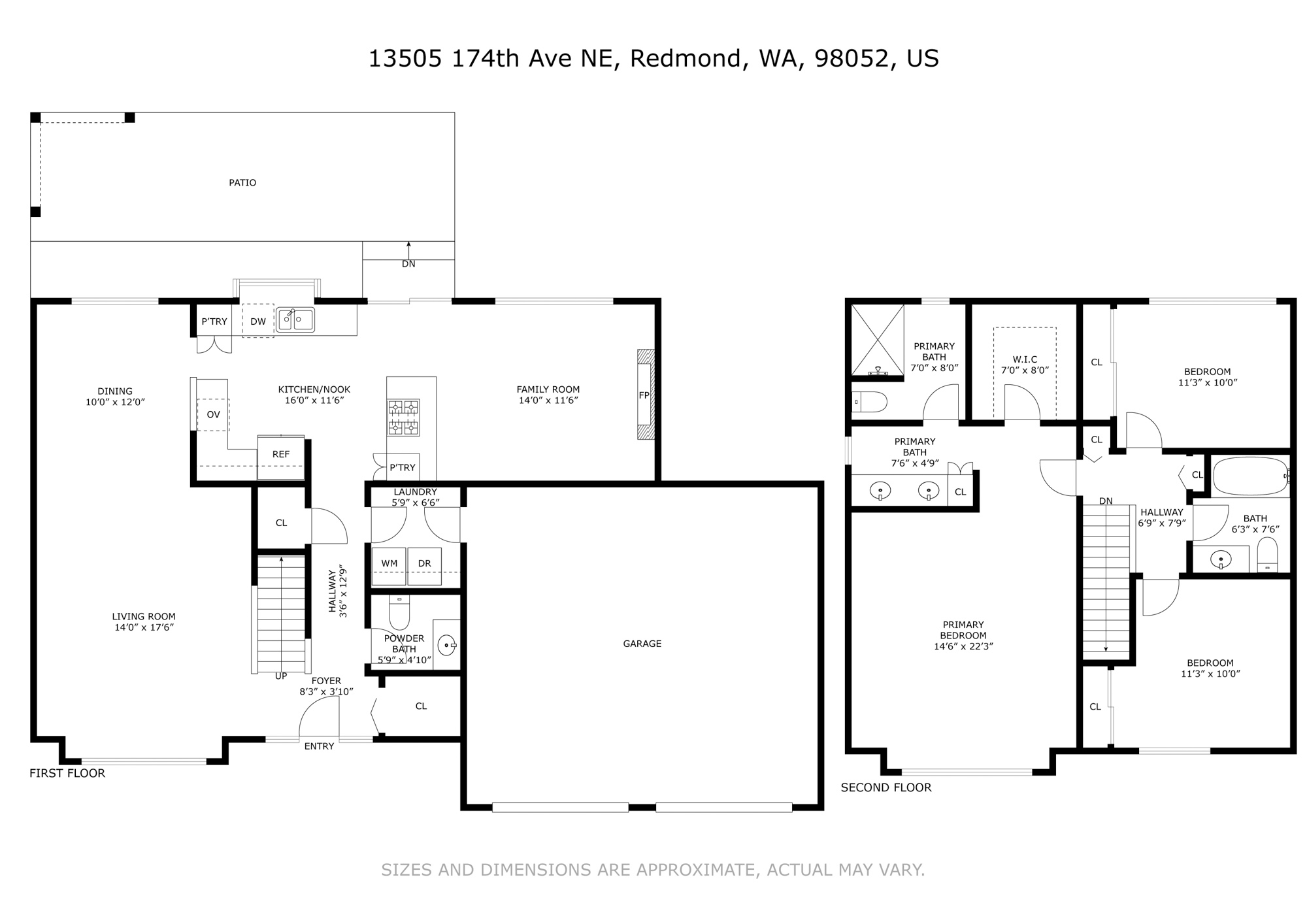 PENDING! Fully Updated 3 Bedroom Two Story Redmond Home with Modern Finishes & Sunny West-Facing Backyard
