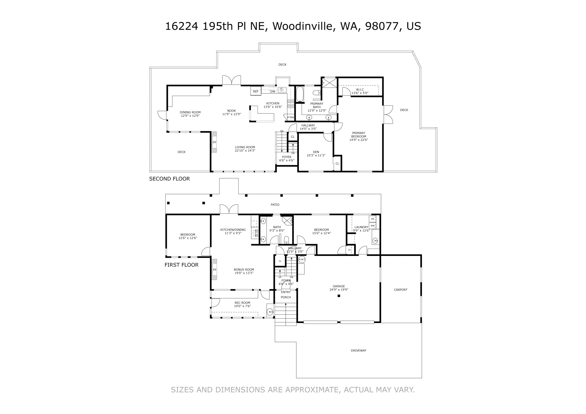 Updated 3 Bedroom Plus Office/Den with MIL Space on 0.84 Private Acres in Woodinville