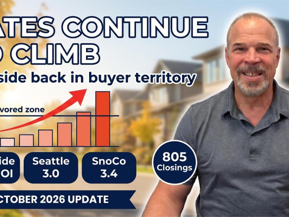 Rates Climb Again, Eastside Back in Buyer Territory: October 2026 market update video with Tony Meier & Team